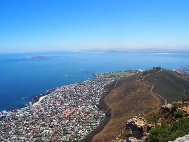 Vista de Robben island Guía Ciudad del Cabo