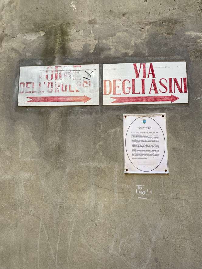 Brisighella señal via asini